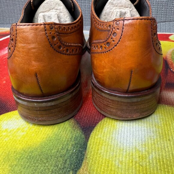 Cole Haan Mens Size 8.5M Brown Leather Wingtip Oxford Dress Shoes main image 8
